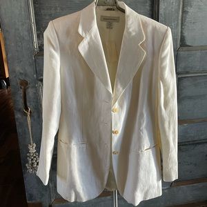 Banana Republic 6 3 button linen blazer
